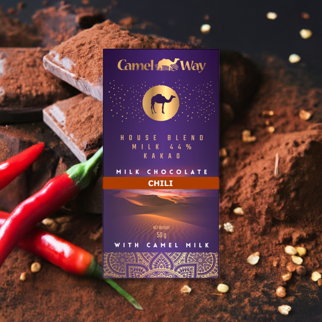 Handmade Camel Milk Chocolate with Chilli | 44% Cocoa