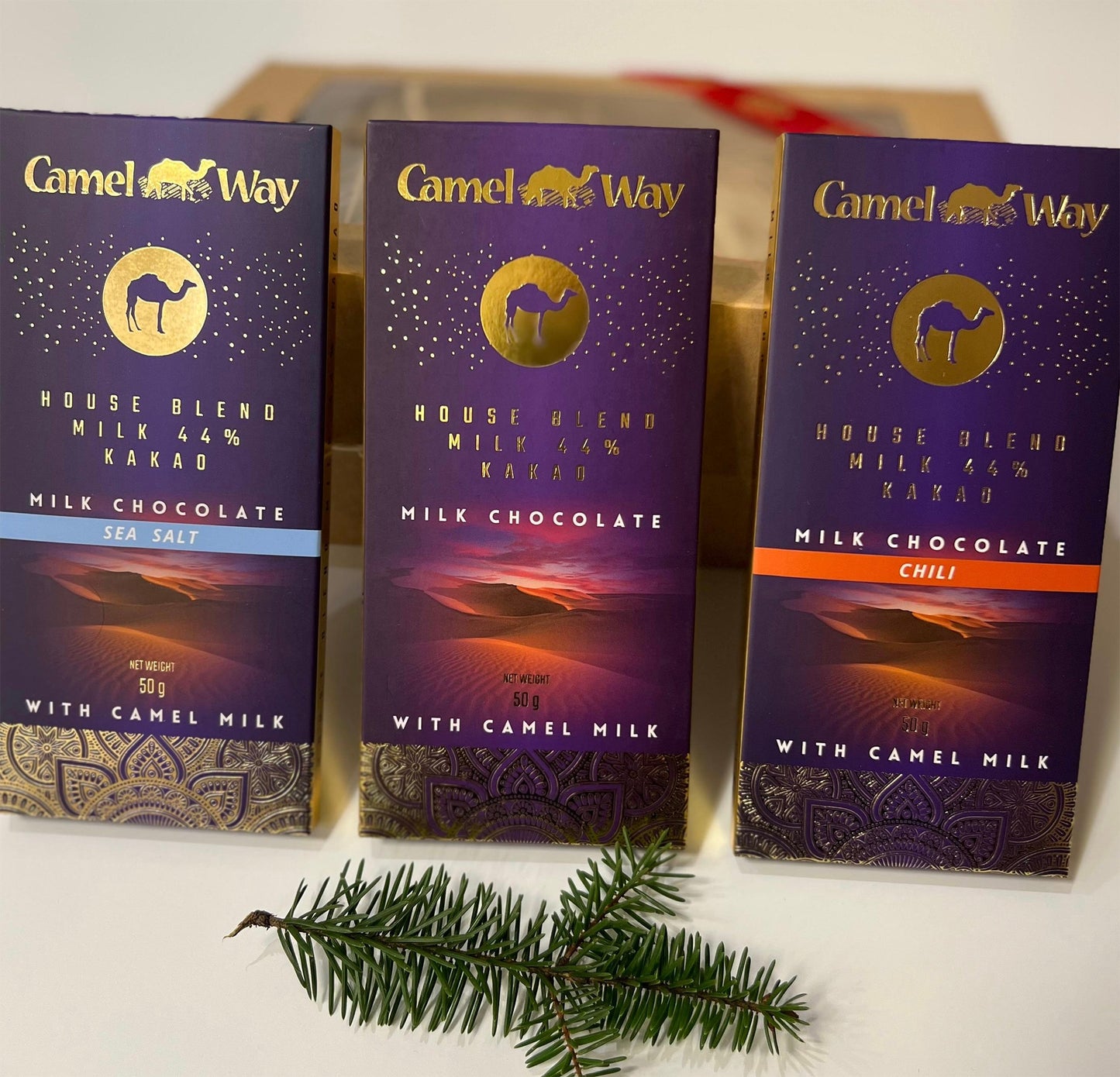 Handmade Camel Milk Chocolate with Sea Salt | 44% Cocoa