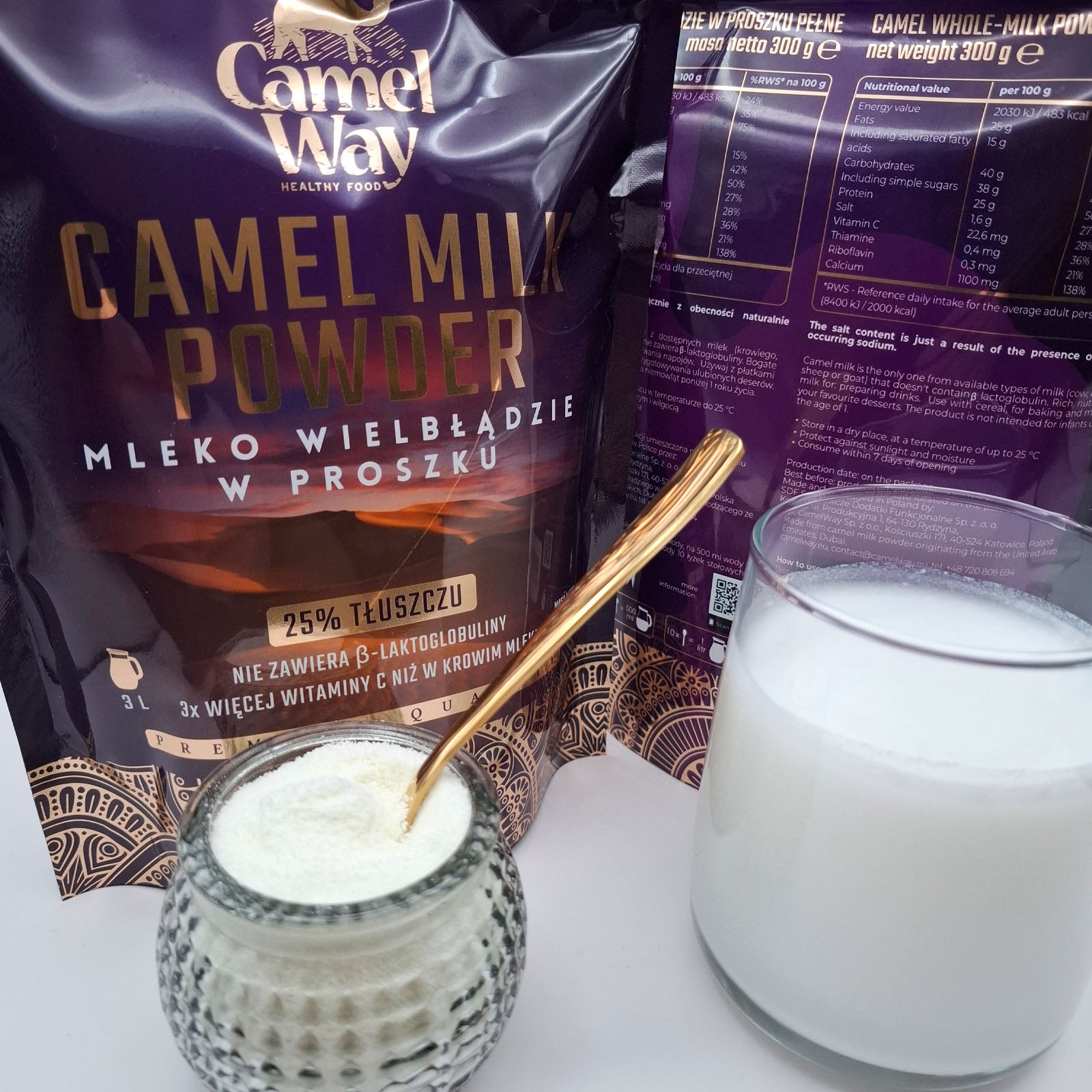 CamelWay Camel Milk Powder presentation