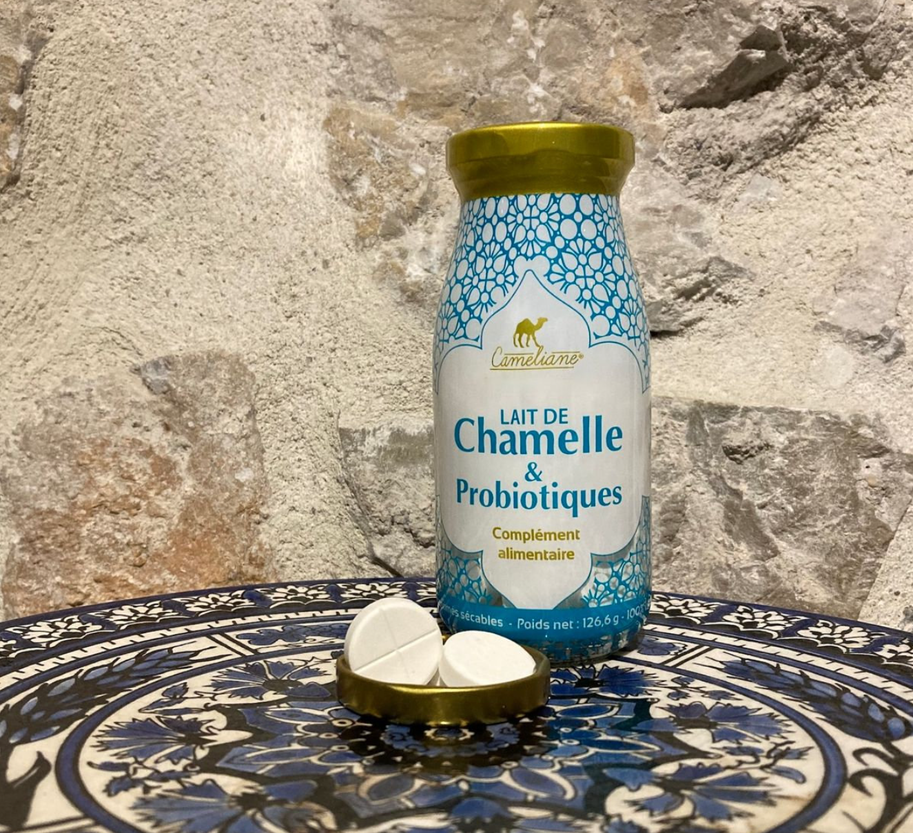 Probiotiques au lait de chamelle – 42 pastilles – 2000 mg – 4 milliards d'UFC